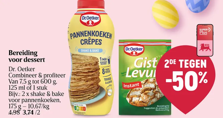Promotie: Pannenkoeken Crêpes Shake & Bake