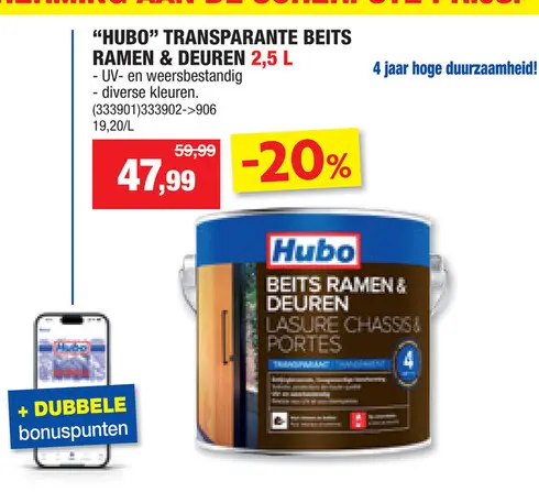 Promotie: Transparante beits ramen & deuren