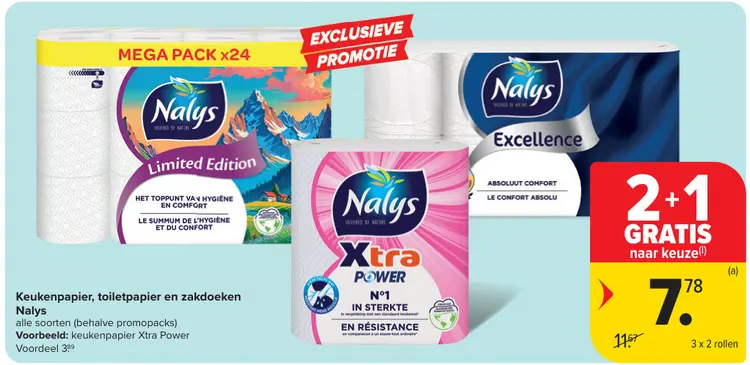 Promotie: Keukenpapier, toiletpapier en zakdoeken