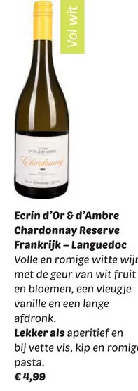 Aanbieding: Ecrin d'Or & d'Ambre Chardonnay Reserve