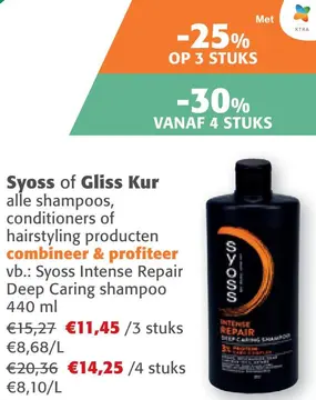 Aanbieding: Alle shampoos, conditioners of hairstyling producten