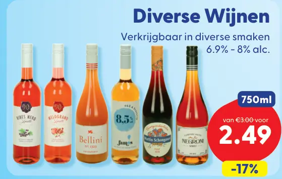 Aanbieding: Diverse Wijnen
