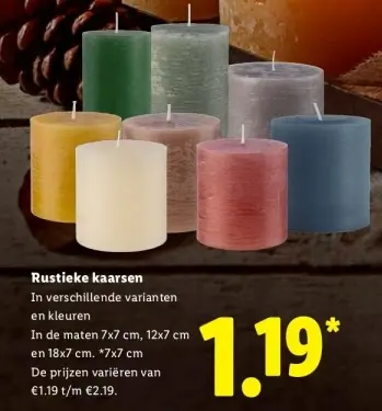 Aanbieding: Rustieke kaarsen