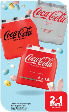 Offre: Coca-Cola Regular, Light, Zero Sugar ou Zero Sugar Zero Caffeine