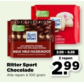 Aanbieding: Ritter Sport Chocolade