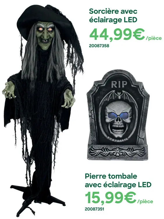 Offre: Sorcière avec éclairage LED