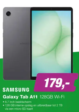 Aanbieding: Galaxy Tab A11 128GB Wi-Fi