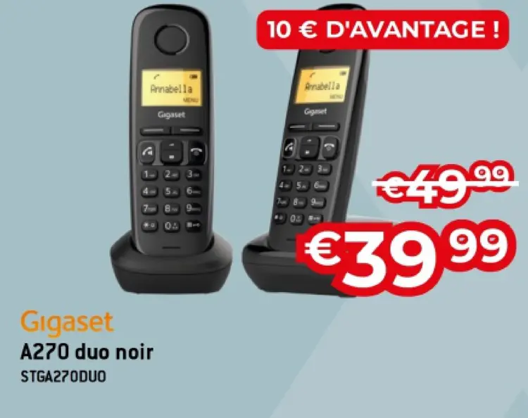 Offre: A270 duo noir