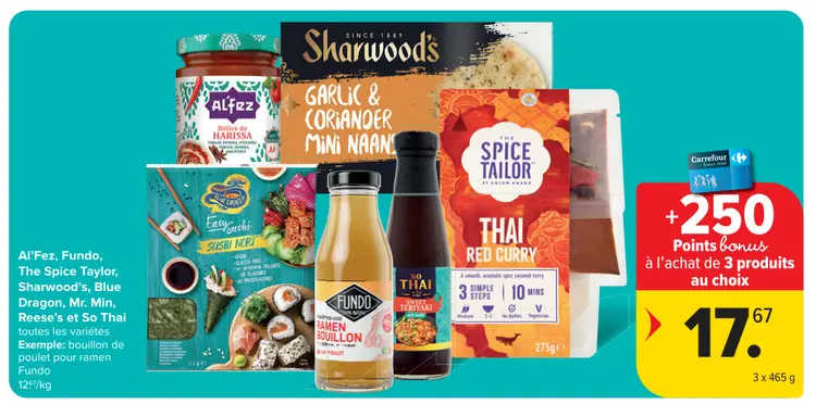 Promotie: Al'Fez, Fundo, The Spice Taylor, Sharwood's, Blue Dragon, Mr. Min, Reese's en So Thai