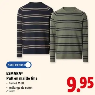 Offre: Pull en maille fine