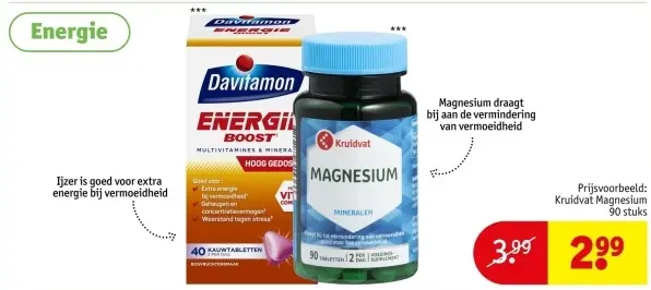 Aanbieding: Energie supplementen
