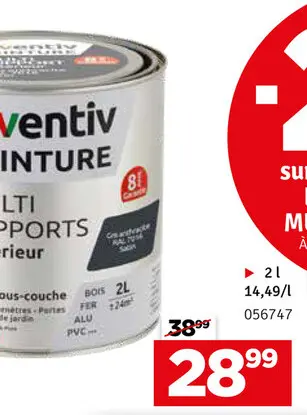 Offre: Peinture Multi Supports
