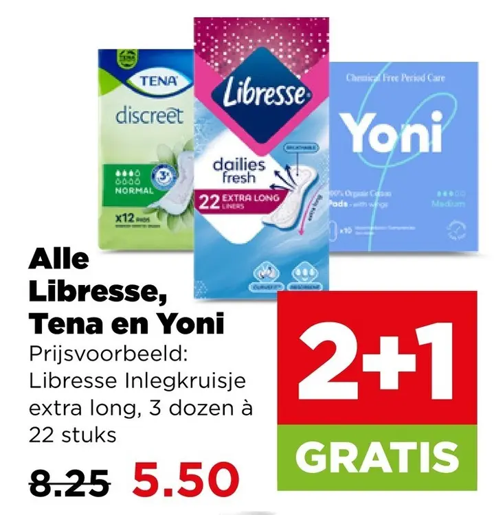 Aanbieding: Libresse, Thena en Yoni