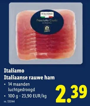 Aanbieding: Italiamo Italiaanse rauwe ham