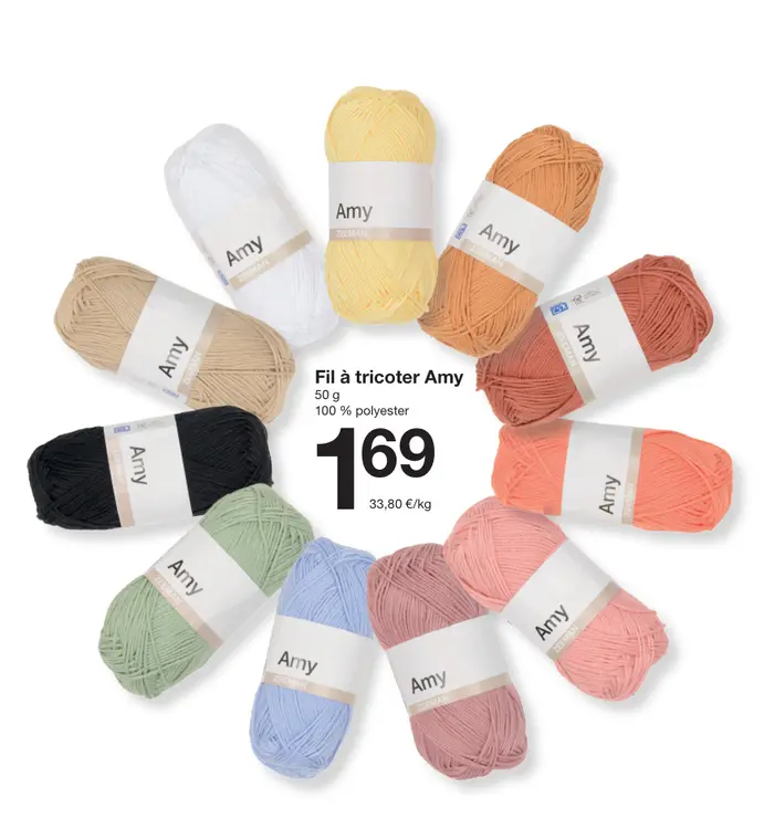 Offre: Fil à tricoter Amy
