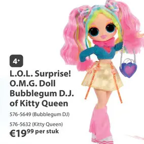 Aanbieding: L.O.L. Surprise Omg Entry Doll Bubblegum D.J.
