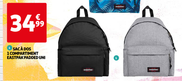 Aanbieding: SAC À DOS 1 COMPARTIMENT EASTPAK PADDED UNI