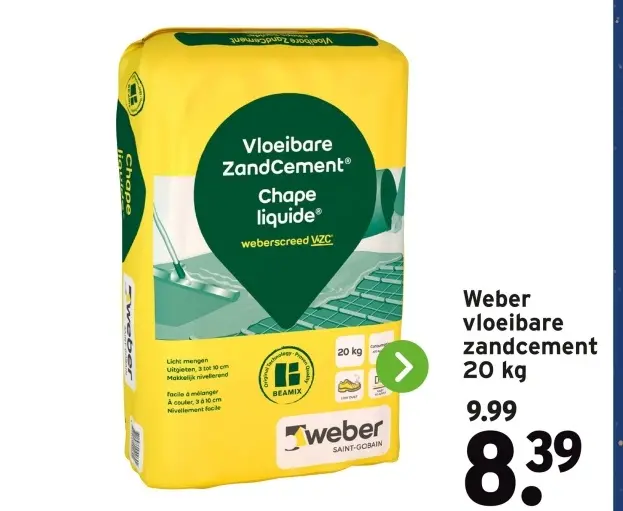 Aanbieding: Weber vloeibare zandcement