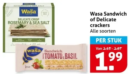 Aanbieding: Sandwich of Delicate crackers