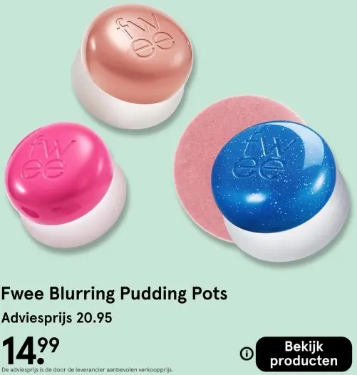 Aanbieding: Fwee Blurring Pudding Pots