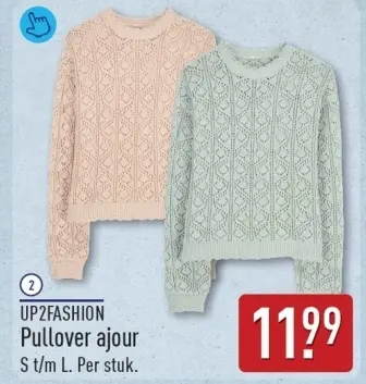 Aanbieding: Pullover ajour