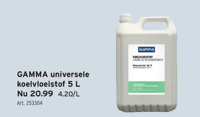 Promotie: universele koelvloeistof