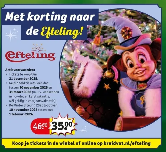 Aanbieding: Tickets Efteling