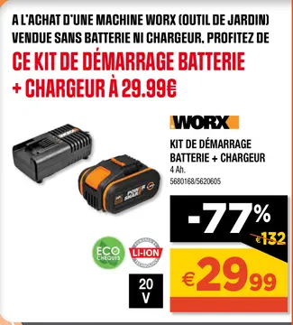 Aanbieding: Kit de démarrage batterie + chargeur