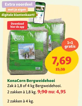 Aanbieding: KonaCorn Bergweidehooi