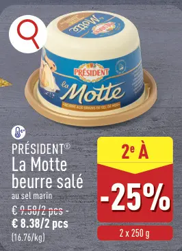 Offre: La Motte beurre salé