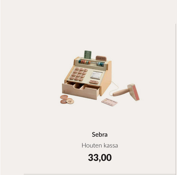 Aanbieding: Sebra Houten Kassa