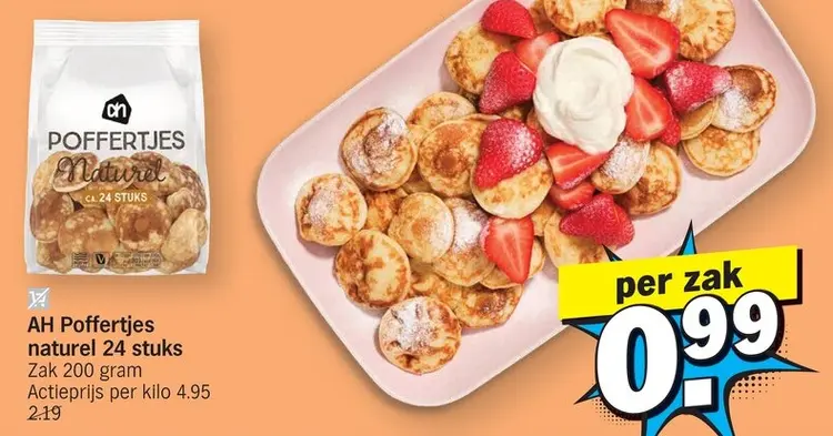Promotie: Poffertjes naturel 24 stuks