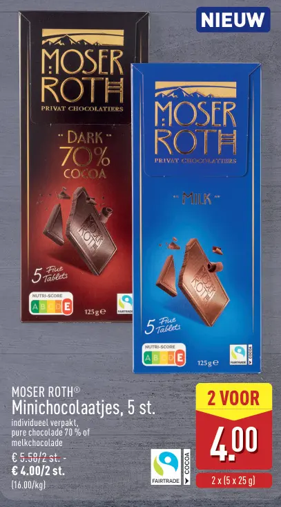 Promotie: Minichocolaatjes