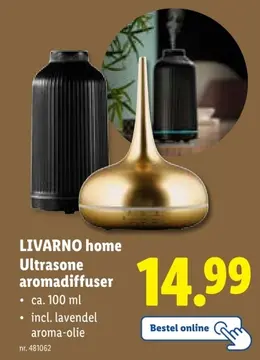 Aanbieding: Ultrasone aromadiffuser