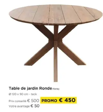 Offre: Table de jardin Ronde