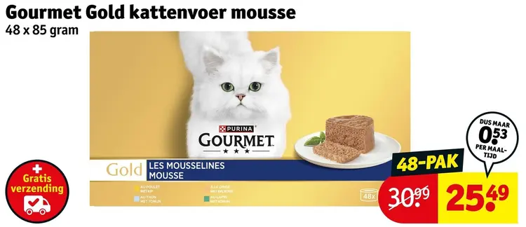 Aanbieding: Gourmet Gold Kattenvoer mousse