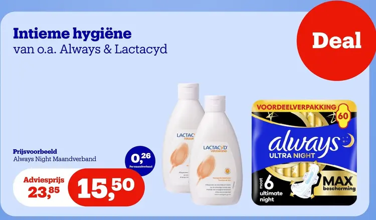 Aanbieding: Intieme hygiëne