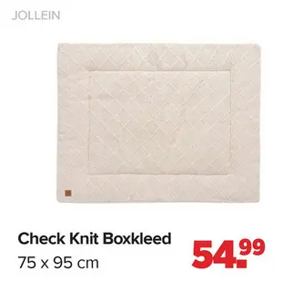 Aanbieding: Check Knit Boxkleed