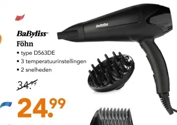 Aanbieding: BaByliss Föhn
