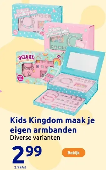 Aanbieding: Kids Kingdom maak je eigen armbanden