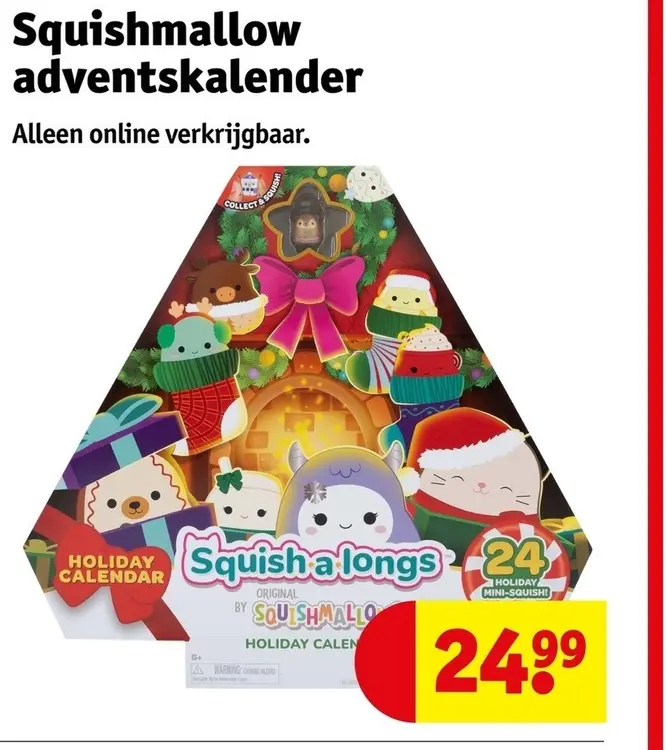 Aanbieding: Squishmallow adventskalender