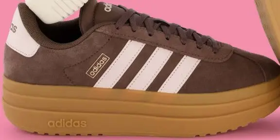 Aanbieding: Adidas VL Court Bold dames sneakers bruin