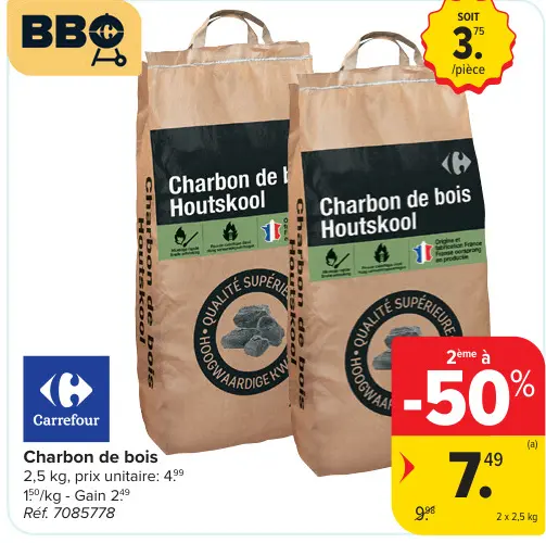 Offre: Charbon de bois Houtskool