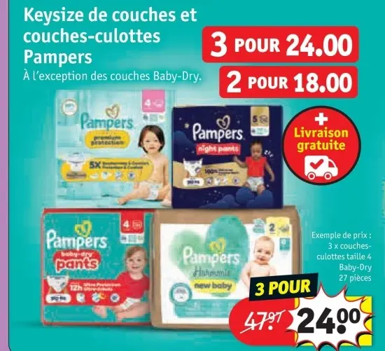 Offre: Keysize de couches et couches-culottes