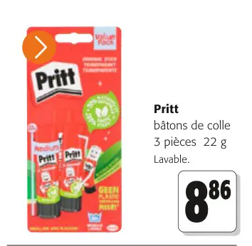 Offre: Pritt bâtons de colle