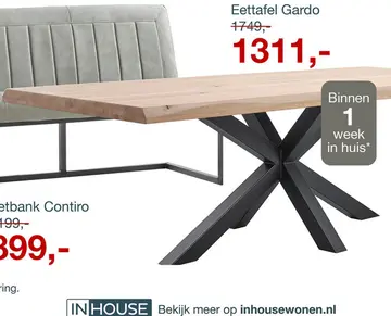 Aanbieding: Eettafel Gardo