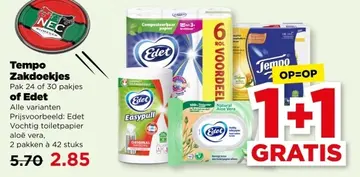 Aanbieding: Tempo Zakdoekjes of Edet