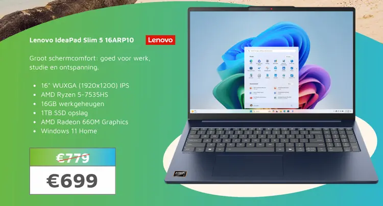 Aanbieding: Lenovo IdeaPad Slim 5 16ARP10