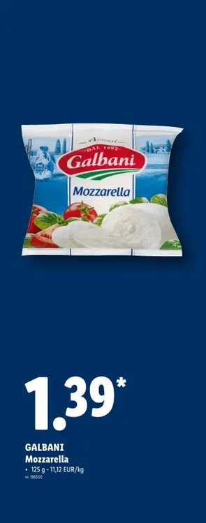 Promotie: Mozzarella