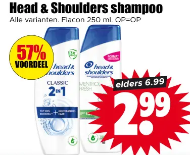Aanbieding: Head & Shoulders shampoo